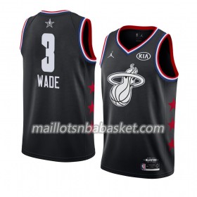 Maillot Homme Miami Heat Dwyane Wade 3 2019 All-Star Jordan Brand Noir Swingman
